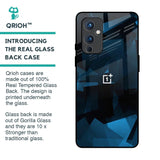 Polygonal Blue Box Glass Case For OnePlus 9