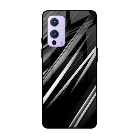 Black & Grey Gradient OnePlus 9 Glass Cases & Covers Online
