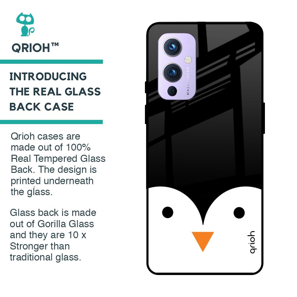 Cute Penguin Glass Case for OnePlus 9