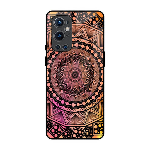 Floral Mandala OnePlus 9 Pro Glass Back Cover Online