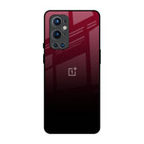 Wine Red OnePlus 9 Pro Glass Back Cover Online