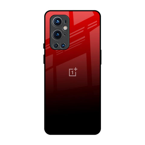 Maroon Faded OnePlus 9 Pro Glass Back Cover Online