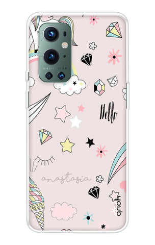 Unicorn Doodle OnePlus 9 Pro Back Cover