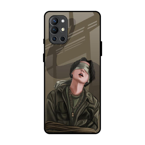 Blind Fold OnePlus 9R Glass Back Cover Online