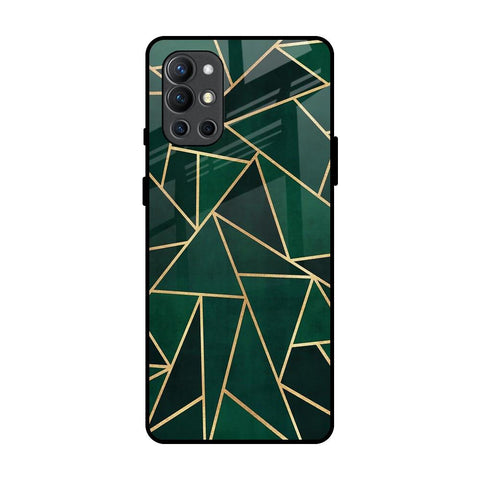 Abstract Green OnePlus 9R Glass Back Cover Online