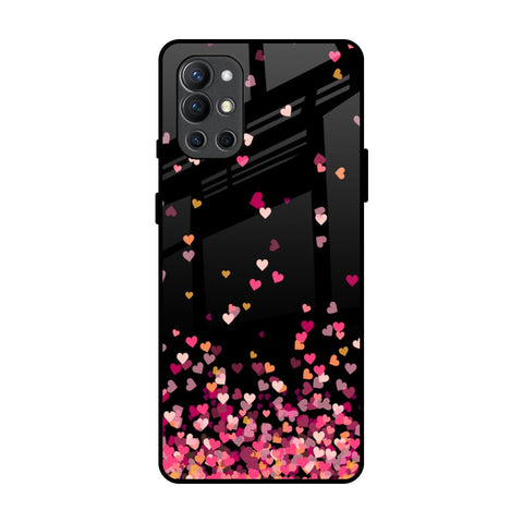 Heart Rain Fall OnePlus 9R Glass Back Cover Online