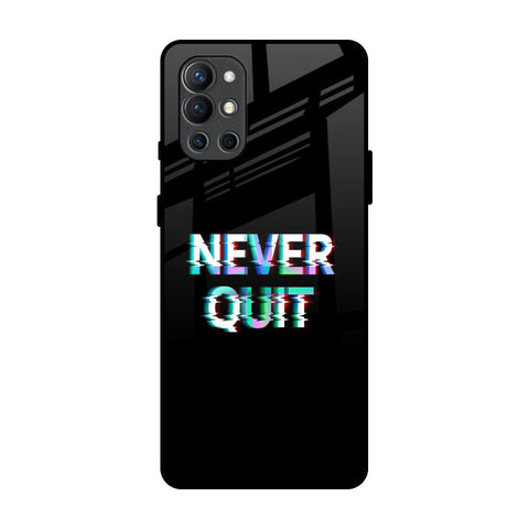 Never Quit OnePlus 9R Glass Back Cover Online