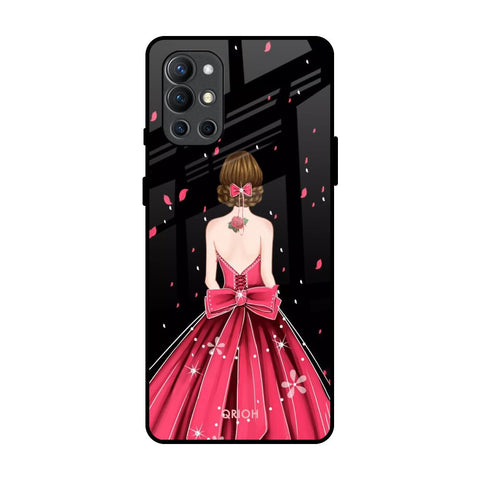 Fashion Princess OnePlus 9R Glass Back Cover Online