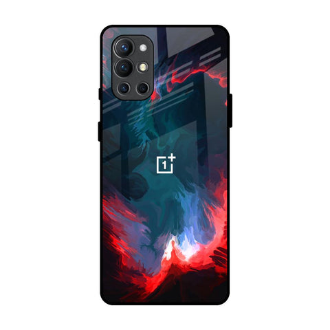 Brush Art OnePlus 9R Glass Back Cover Online