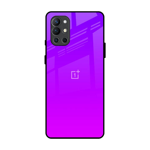 Purple Pink OnePlus 9R Glass Back Cover Online