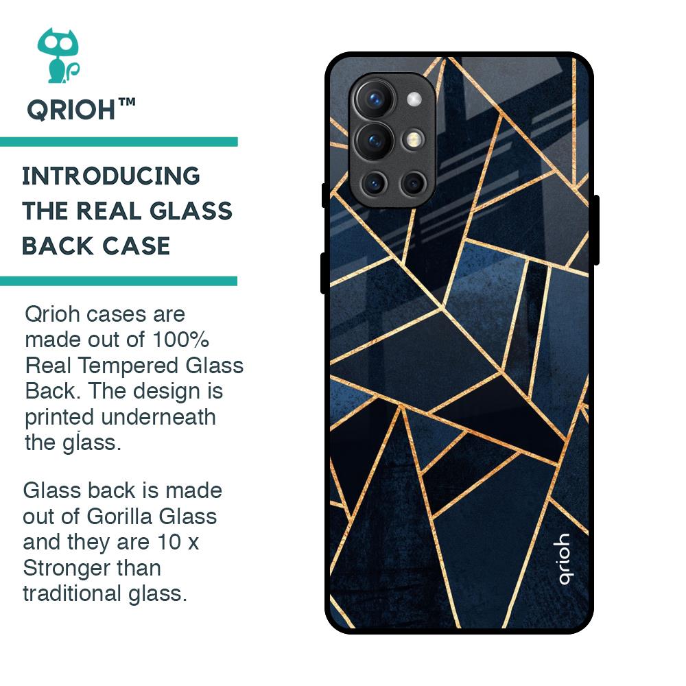 Abstract Tiles Glass Case for OnePlus 9R