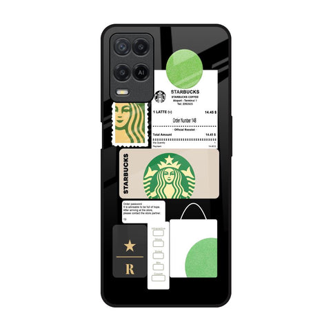 Coffee Latte Realme 8 Glass Back Cover Online