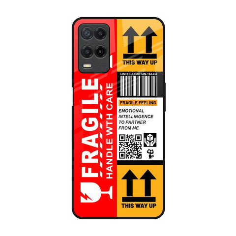 Handle With Care Realme 8 Glass Back Cover Online