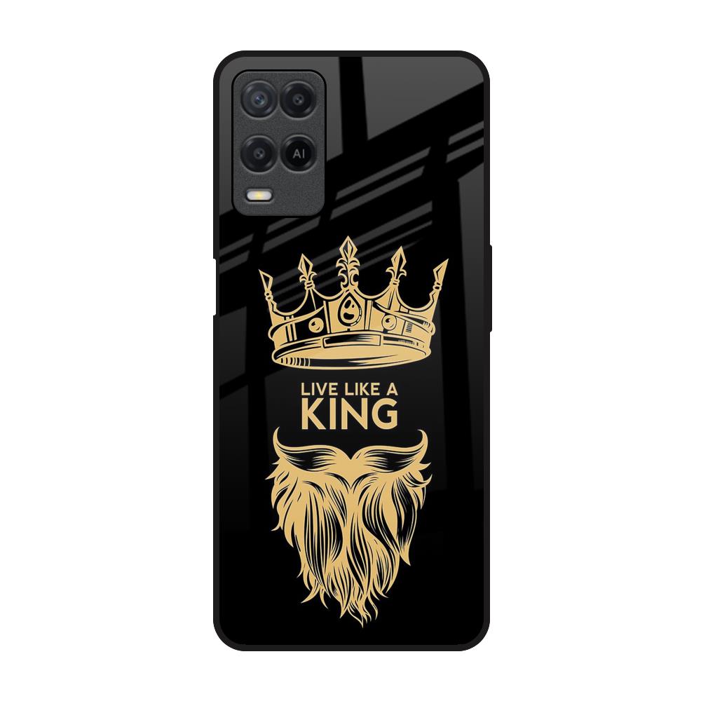 King Life Realme 8 Glass Back Cover Online