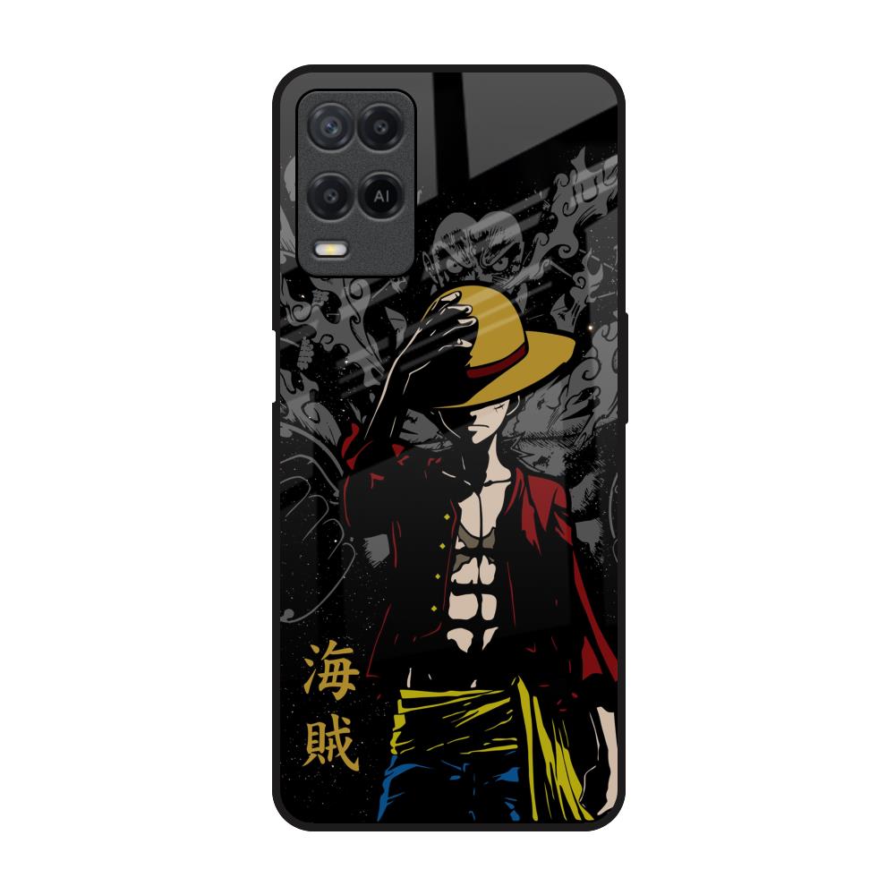 Dark Luffy Realme 8 Glass Back Cover Online