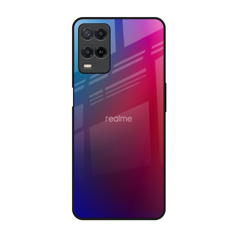 Magical Color Shade Realme 8 Glass Back Cover Online