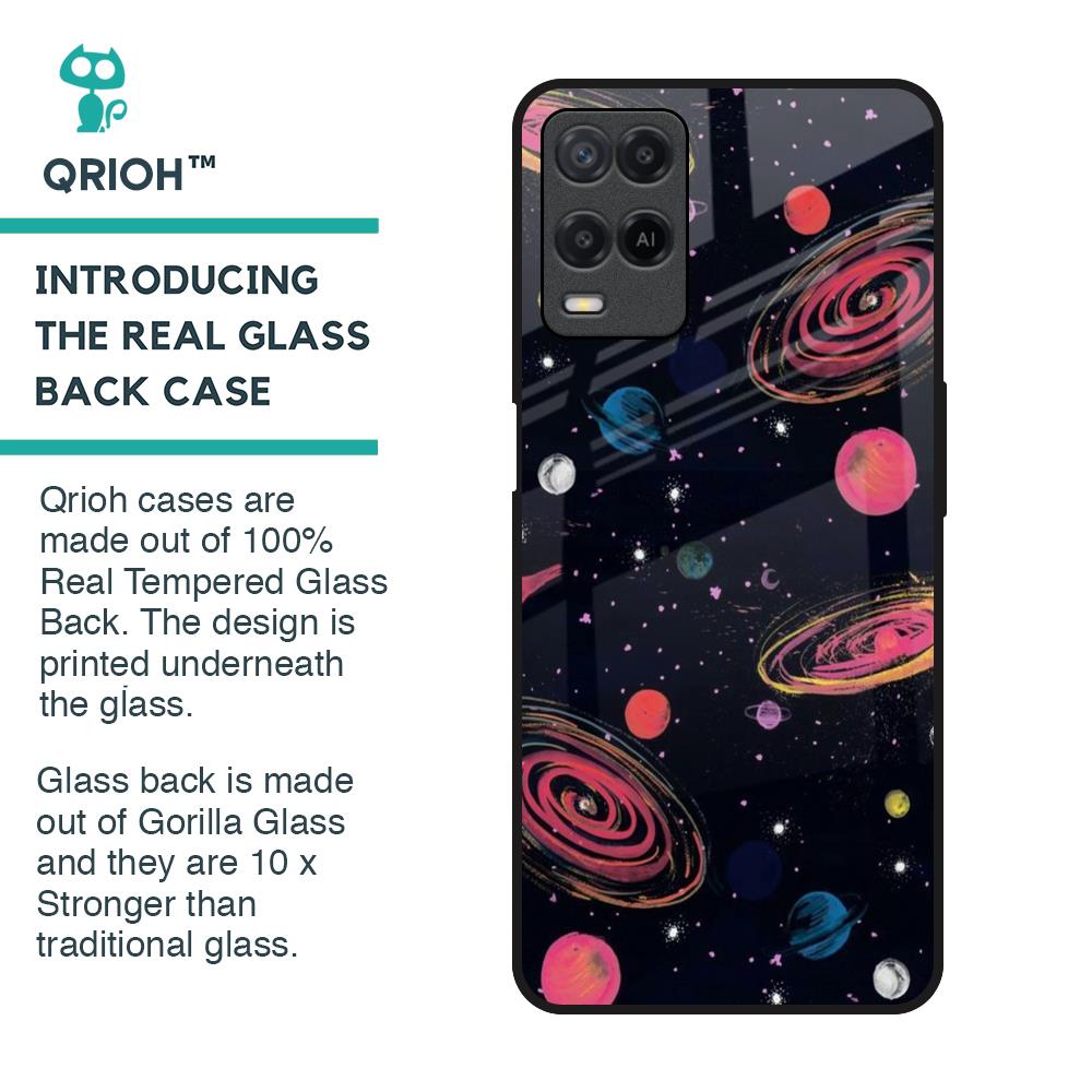 Galaxy In Dream Glass Case For Realme 8