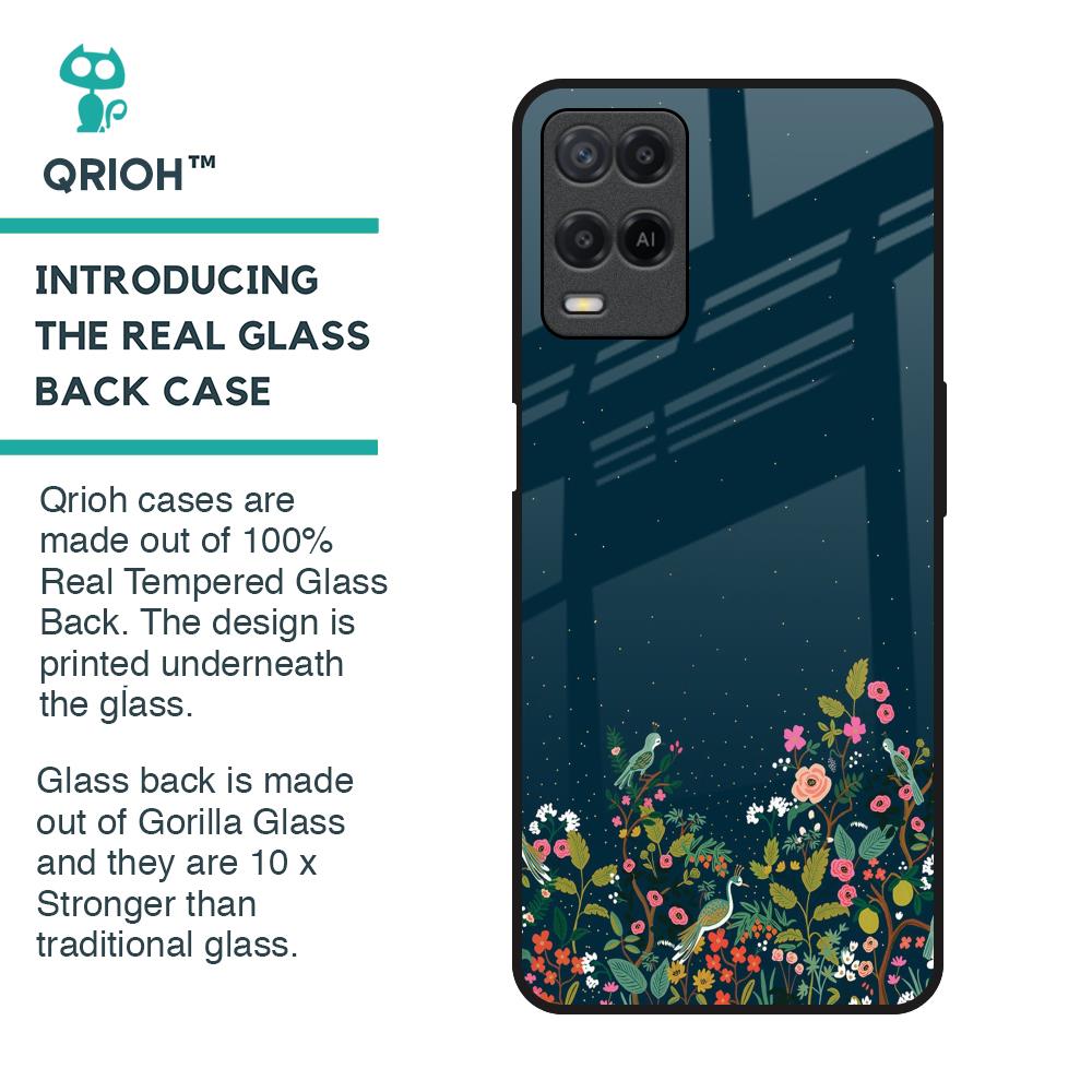 Small Garden Glass Case For Realme 8