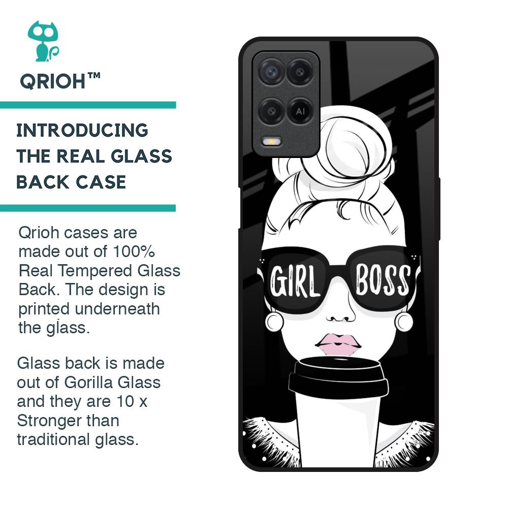 Girl Boss Glass Case For Realme 8
