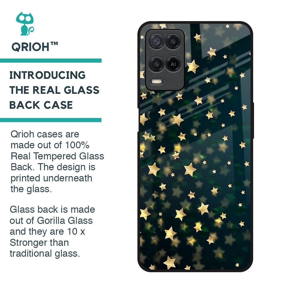 Dazzling Stars Glass Case For Realme 8