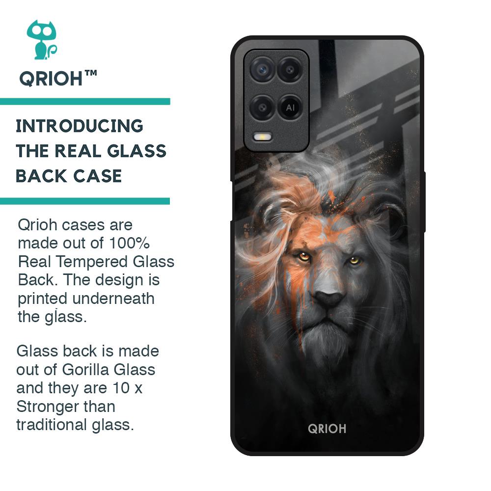 Devil Lion Glass Case for Realme 8