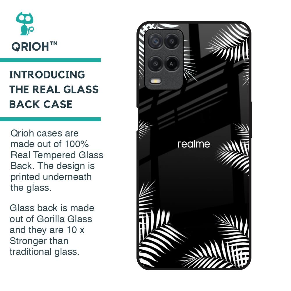 Zealand Fern Design Glass Case For Realme 8