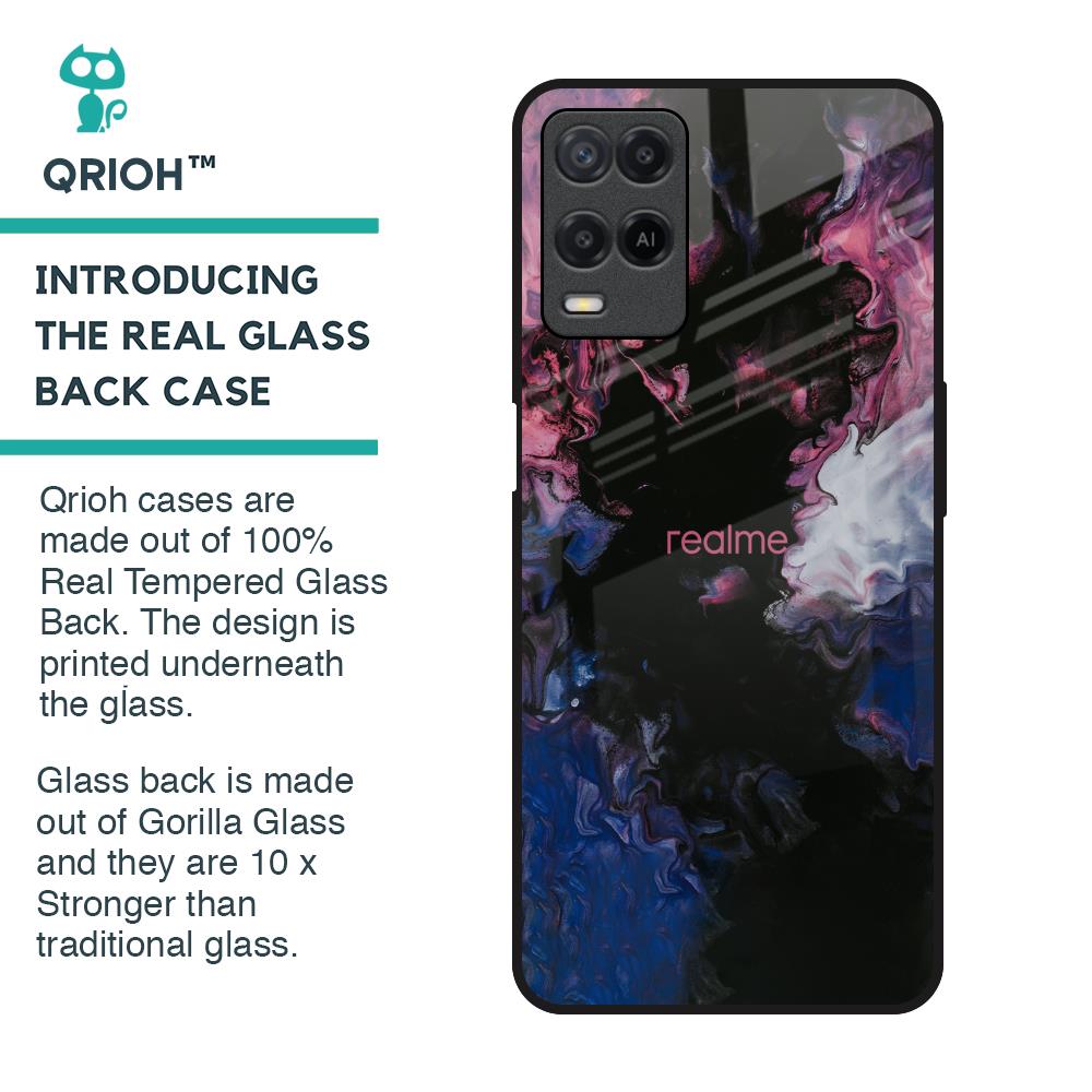Smudge Brush Glass case for Realme 8