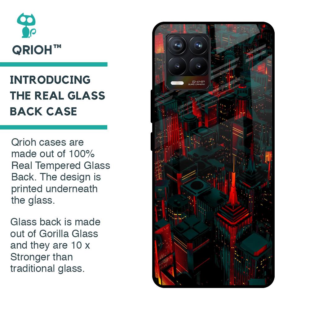 City Light Glass Case For Realme 8