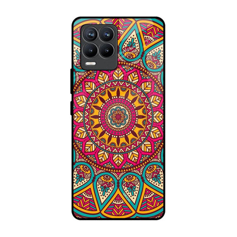 Elegant Mandala Realme 8 Pro Glass Back Cover Online