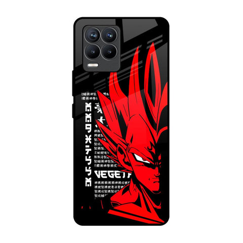 Red Vegeta Realme 8 Pro Glass Back Cover Online