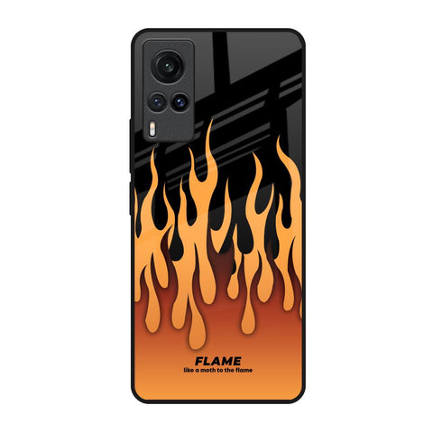 Fire Flame Vivo X60 Glass Back Cover Online
