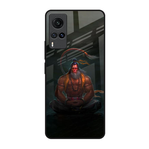 Lord Hanuman Animated Vivo X60 Glass Back Cover Online