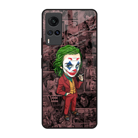 Joker Cartoon Vivo X60 Glass Back Cover Online
