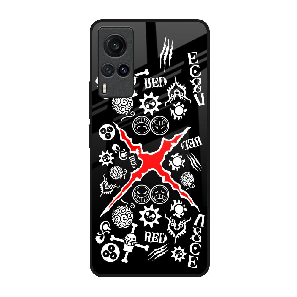 Red Zone Vivo X60 Glass Back Cover Online