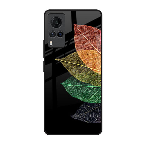 Colorful Leaves Vivo X60 Glass Back Cover Online