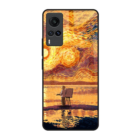 Sunset Vincent Vivo X60 Glass Back Cover Online