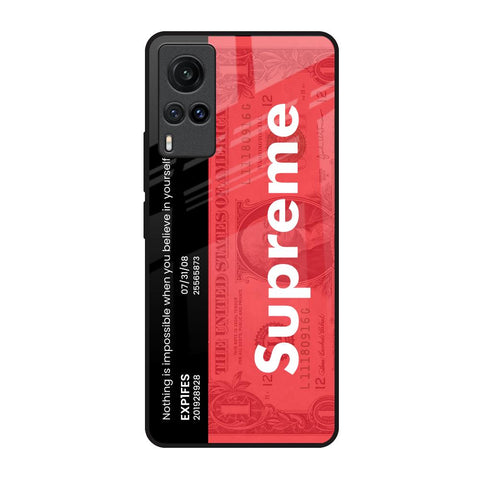 Supreme Ticket Vivo X60 Glass Back Cover Online
