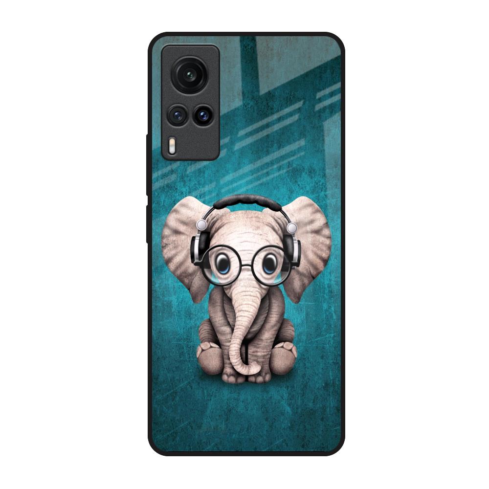 Adorable Baby Elephant Vivo X60 Glass Back Cover Online