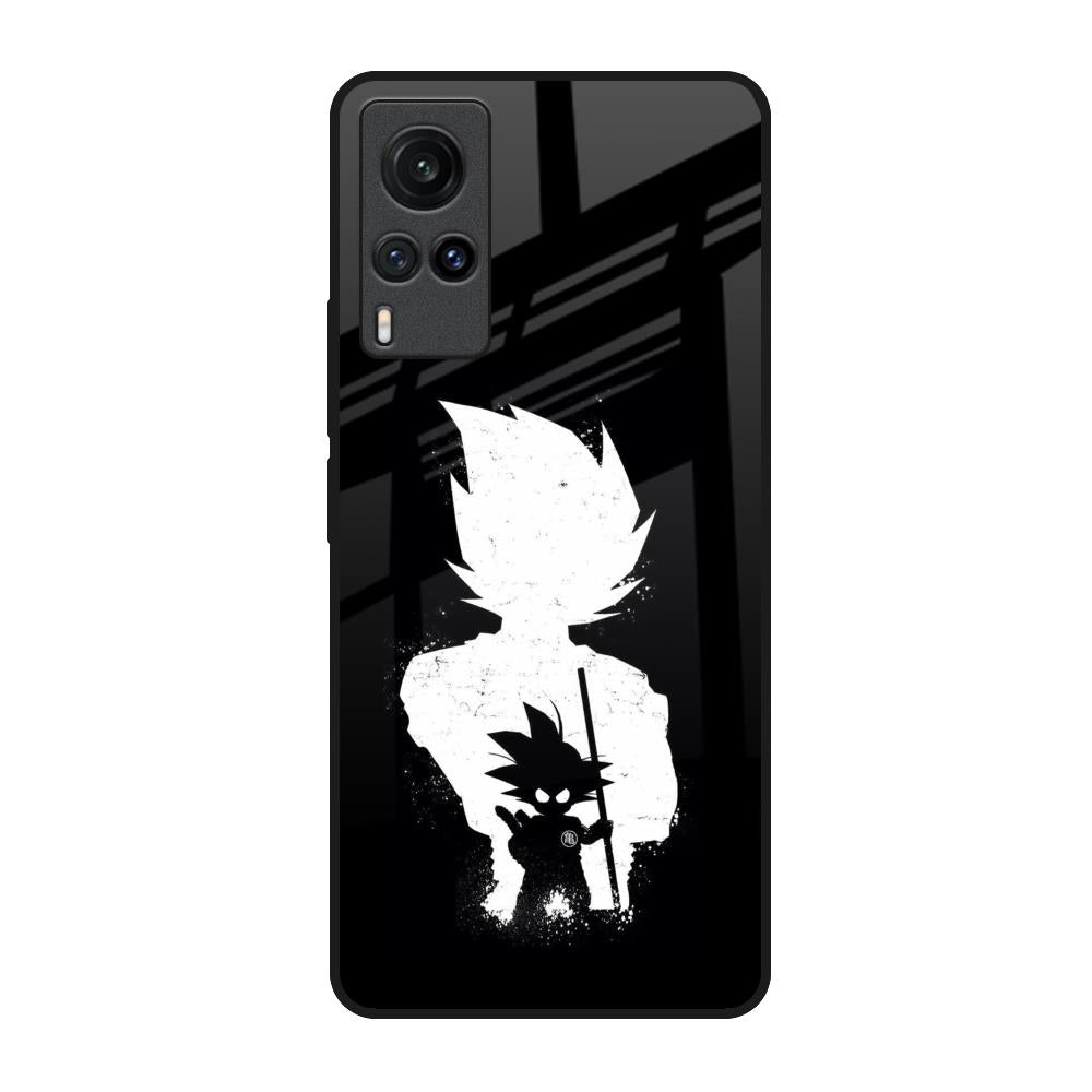 Monochrome Goku Vivo X60 Glass Back Cover Online