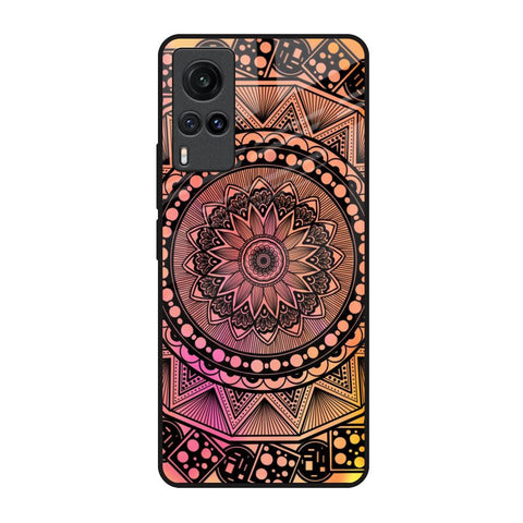 Floral Mandala Vivo X60 Glass Back Cover Online
