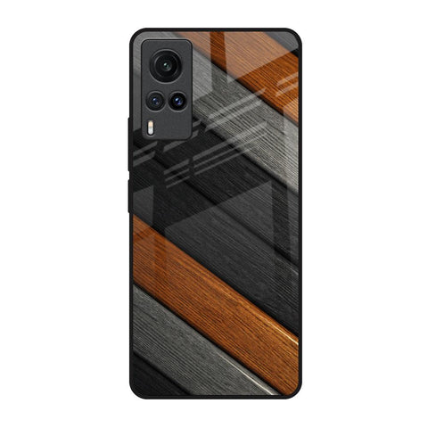 Tri Color Wood Vivo X60 Glass Back Cover Online
