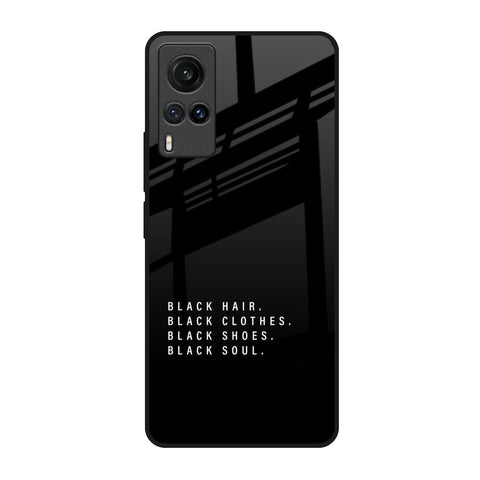 Black Soul Vivo X60 Glass Back Cover Online