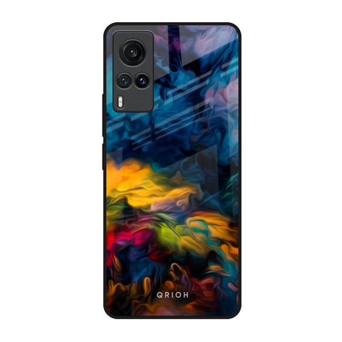 Multicolor Oil Painting Vivo X60 Glass Back Cover Online