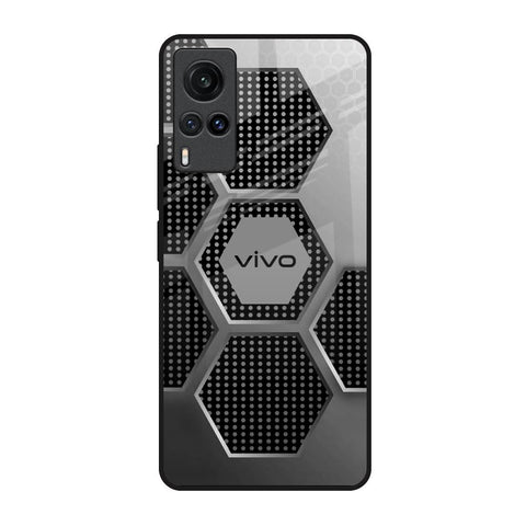 Hexagon Style Vivo X60 Glass Back Cover Online