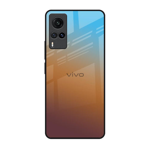 Rich Brown Vivo X60 Glass Back Cover Online