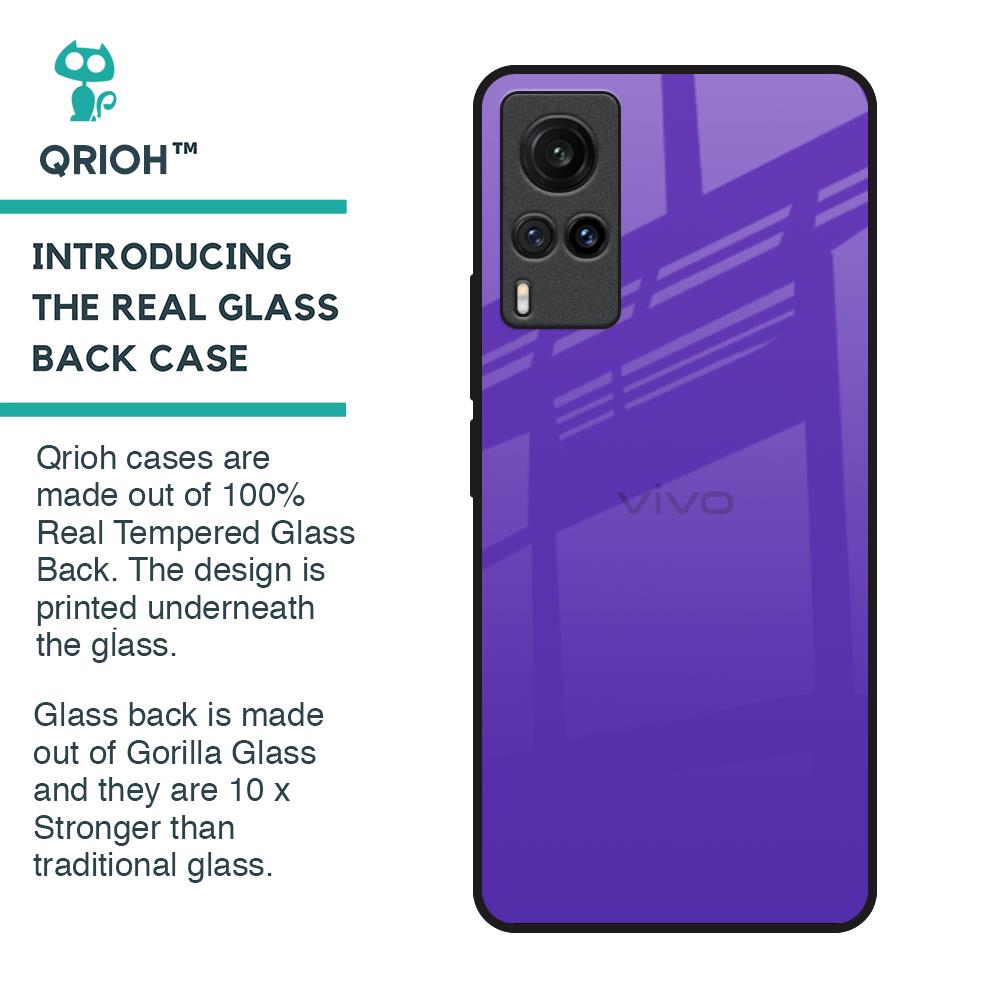 Amethyst Purple Glass Case for Vivo X60