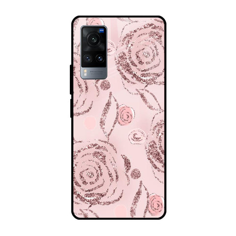 Shimmer Roses Vivo X60 Glass Cases & Covers Online