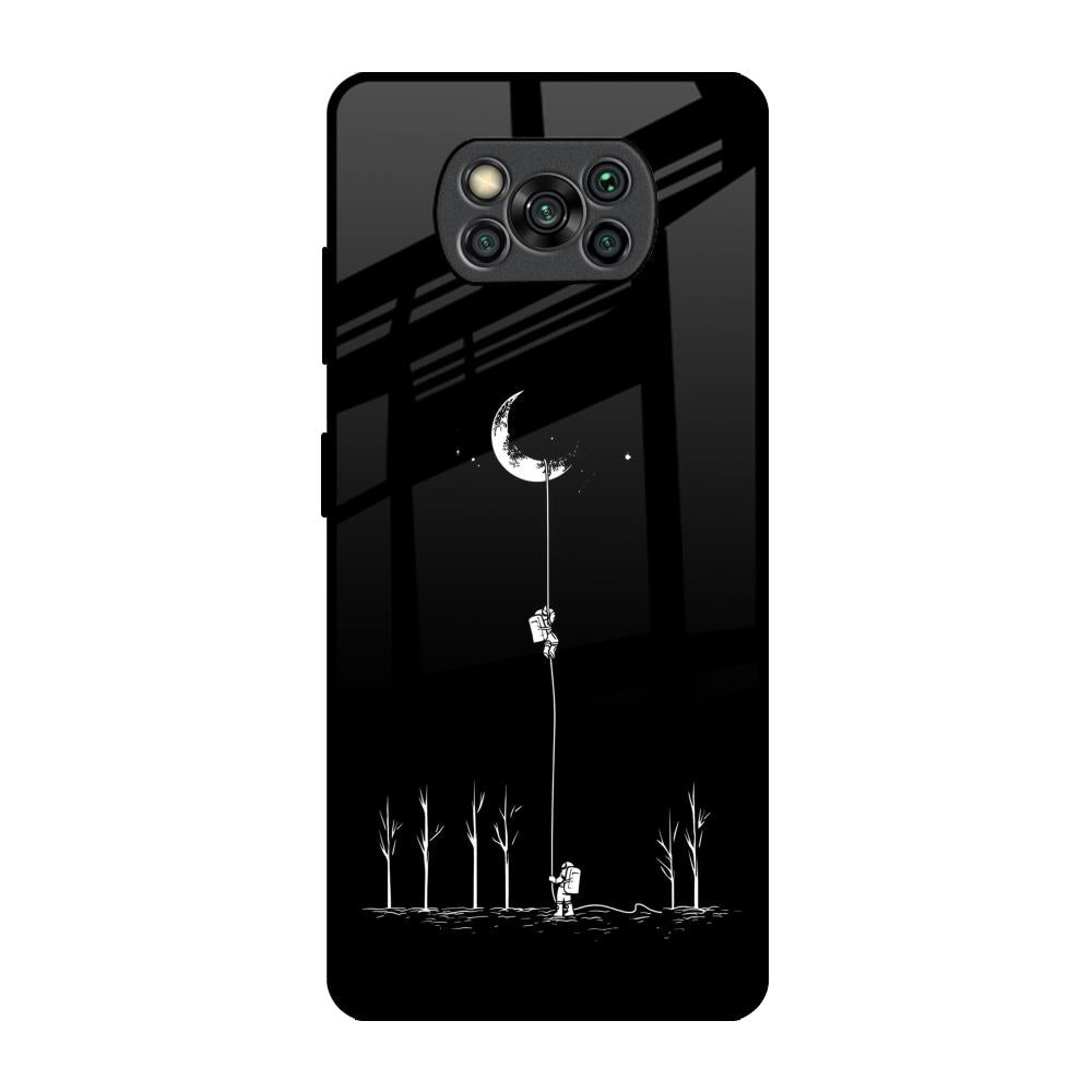 Catch the Moon Poco X3 Pro Glass Back Cover Online