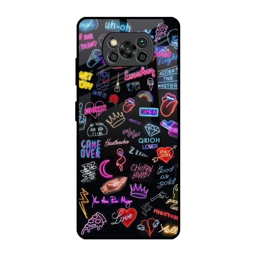 Accept The Mystery Poco X3 Pro Glass Back Cover Online