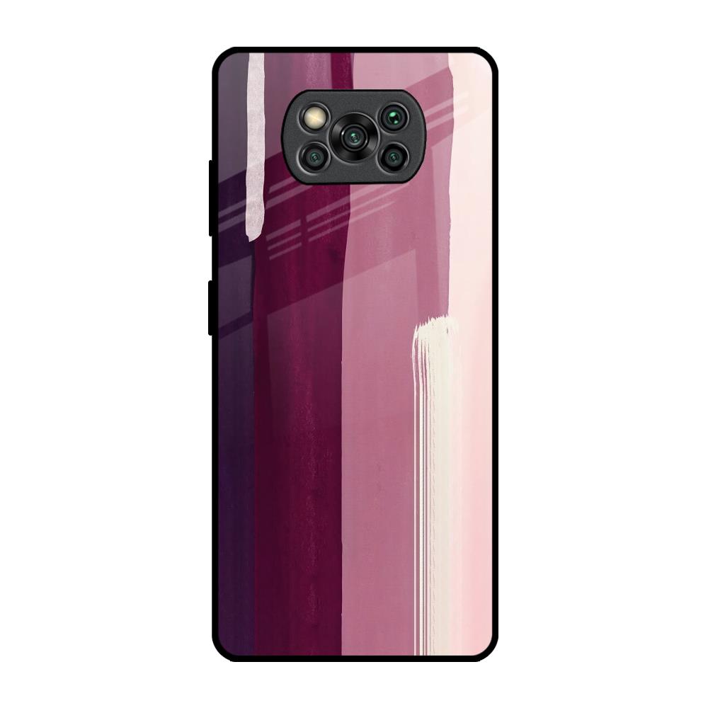 Brush Stroke Art Poco X3 Pro Glass Back Cover Online